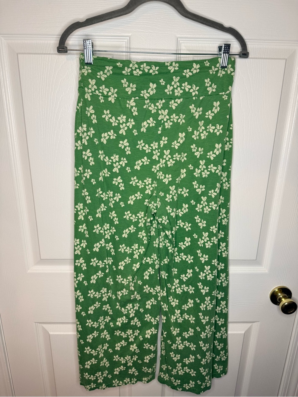Toad&Co Chaka Wide Leg Pant in Green Floral Print Size Small GUC - Picture 2 of 6